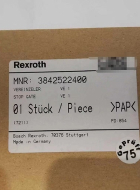 议价 3842522400力士乐rexroth挡停器0842900300 R412010886 SM6-