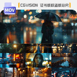 城市夜景街道雨夜晚路灯下雨玻璃雨滴伤感孤独情感抖音短视频素材