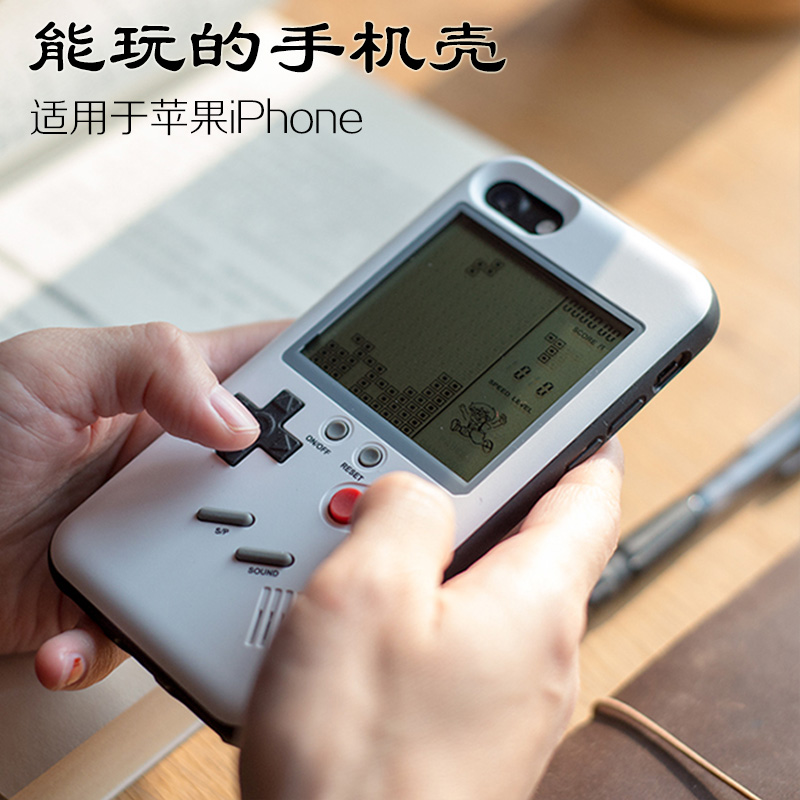 ¶íÂÞ˹·½¿éÊÖ»ú¿ÇÆ»¹û7ÓÎÏ·»úiPhone6plus¸´¹Å»³¾ÉxÍøºì6s¶¶Òô8p¾µä³±ÅÆ´´ÒâÓÎÏ·¿Ç