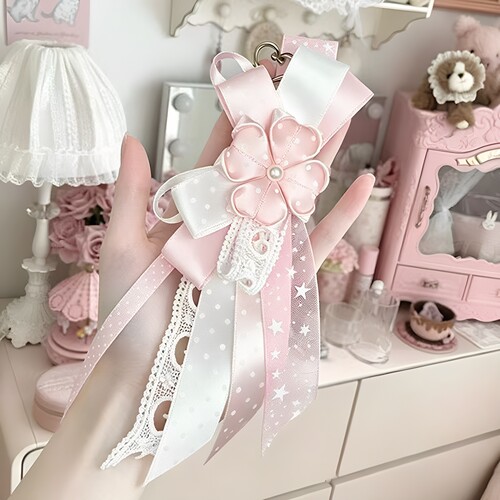 Lolita应援棒胸花装饰钥匙扣谷美
