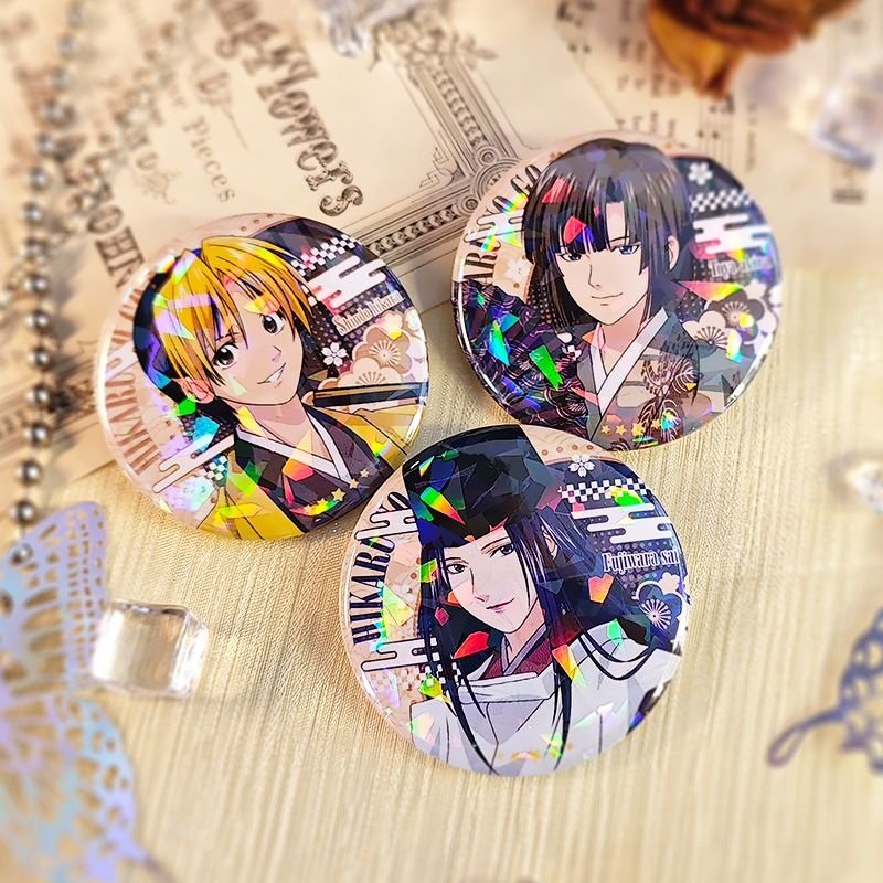 棋魂动漫同人吧唧谷子进藤光藤原佐为塔矢亮马口铁镭射徽章周边,模玩/动漫/周边/娃圈三坑/桌游,动漫徽章/立牌,淘宝优惠券,粉丝福利购,淘宝优惠卷