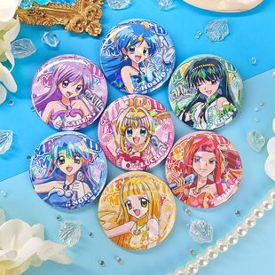 人鱼的旋律同人周边夏美可可珈琳卡莲加琳诺爱尔镭射吧唧徽章谷子