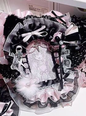 绿色蕾丝卡套拍立得咕卡配原神小卡痛包diy材料三寸成品手作谷美