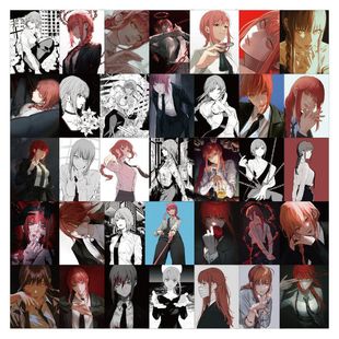 60张电锯人玛奇玛卡通贴纸装饰行李箱手机壳笔记本动漫贴画贴纸