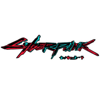 新品赛博朋克电脑机箱贴纸cyberpunk2077反光车贴机械字车身遮划