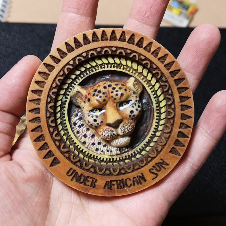 SOUTH AFRICA BROUGHT BACK THE AFRICAN FIVE TYRANTS SUN CITY ELEPHANT RHINO LEOPARD RESIN FRIDGE MAGNETS