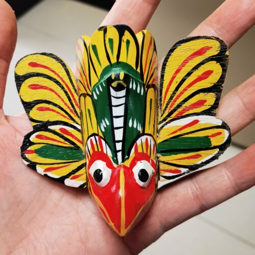 斯里兰卡当地带回手工木质冰箱贴