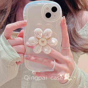 Apple, совместимая трубка, прозрачный iphone13, чехол для телефона, защитный чехол pro, легкий роскошный стиль, в цветочек, 13promax, в стиле Шанель, 14plus, защита при падении, французский стиль, изысканный стиль