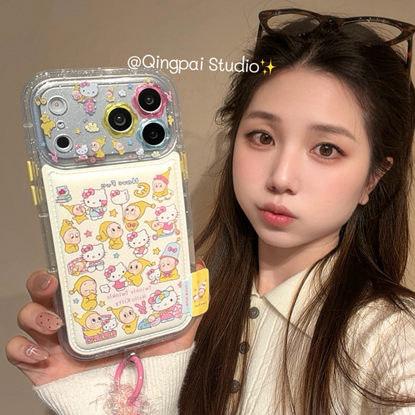 适用苹果手机壳可爱Kitty星星人