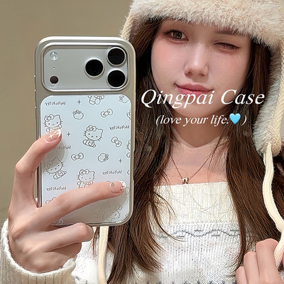 适用苹果手机壳ins可爱猫咪