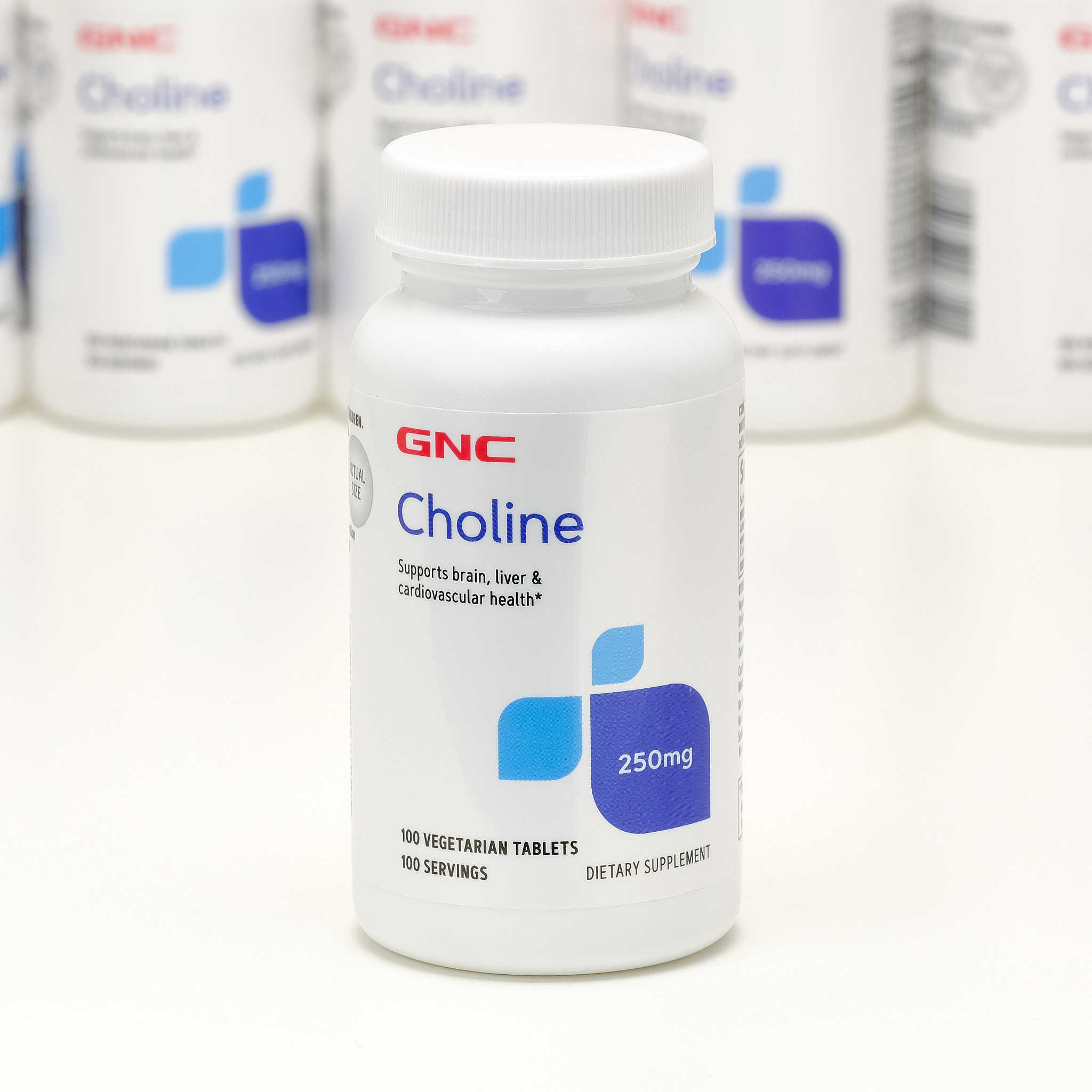 现货美国GNC健安喜Choline胆碱250mg100片多囊卵巢备孕