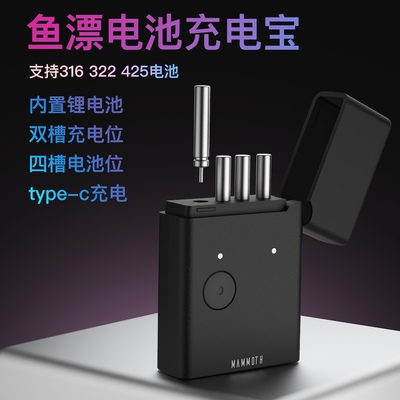 鱼漂316电池充电器夜光漂425电池充电宝夜钓浮漂通用充电电池套装