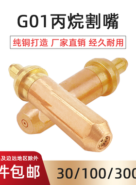 国标G01-30 100 300割枪全铜氧气乙炔环型割咀液化气丙烷梅花割嘴