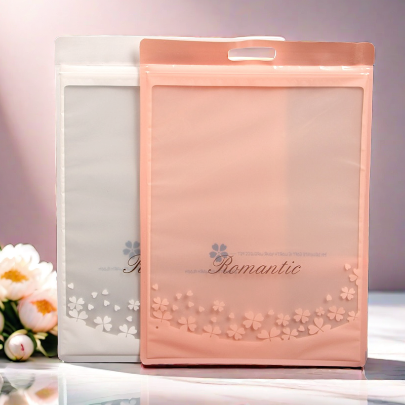 英文打底裤包装袋T恤背心塑身衣自封内裤袜子毛巾透明袋定制LOGO