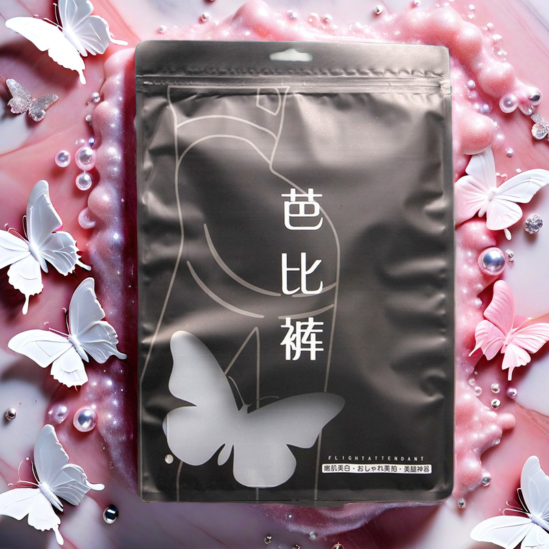 日文芭比裤包装袋加绒加厚打底裤自封袋350克连裤袜透明袋现货