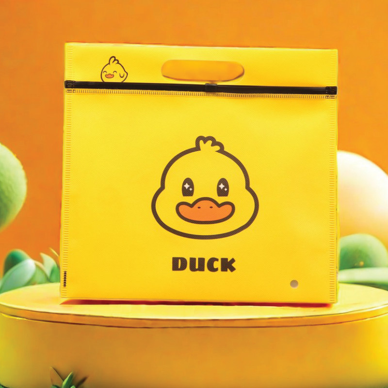 小黄鸭儿童打底裤包装袋打底衫内裤棉袜无纺布舞蹈袜手提袋现货