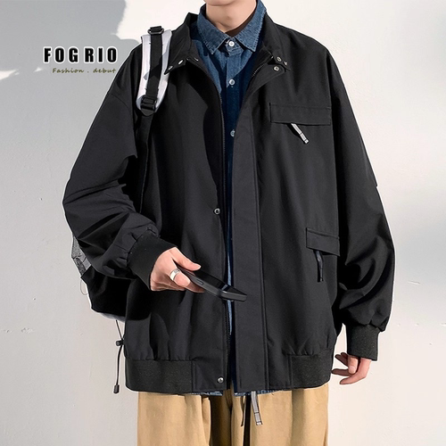 FOGRIO冲锋衣外套男女同款春秋季新潮牌日系户外机能风工装夹克