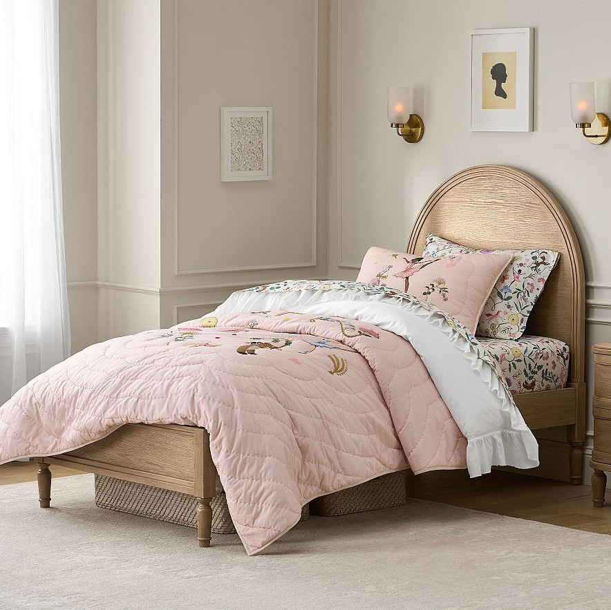 法式复古全实木儿童床女孩公主房奶油风少女心卧室成套家具