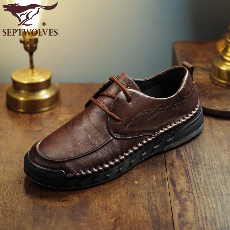 七匹狼男鞋新款时尚男士休闲皮鞋