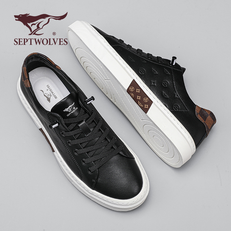 七匹狼透气男鞋休闲板鞋百搭超值