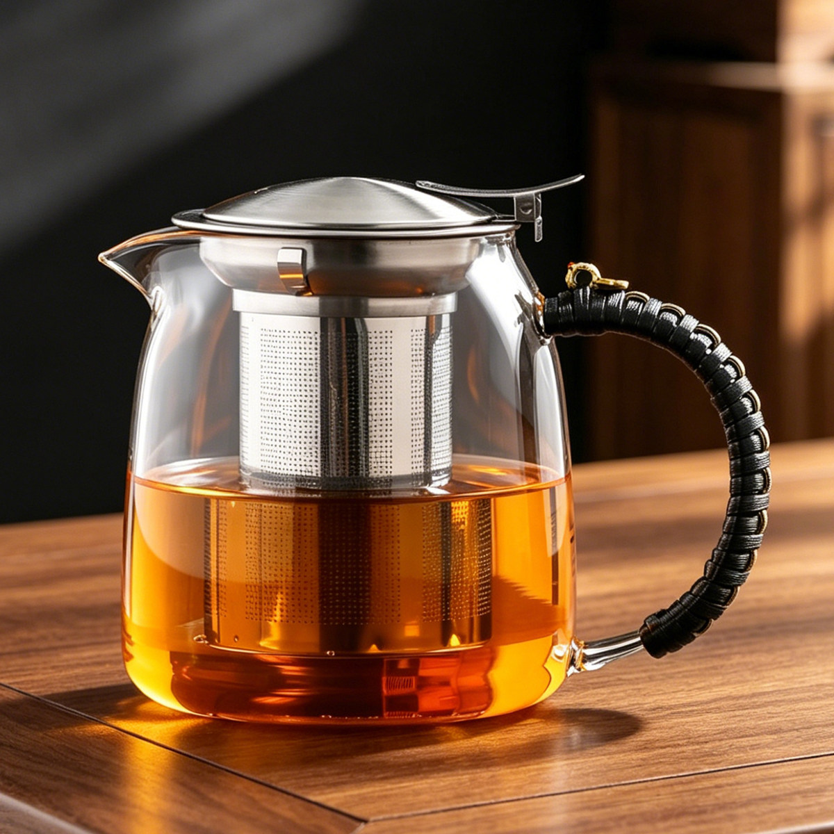 耐高温加厚玻璃泡茶壶单壶家用煮茶器套装黑茶普洱专用电陶炉茶具
