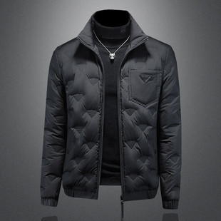 男士轻薄款款羽绒服国标90白鸭绒 钱塘6019-66306-P355 镂空图