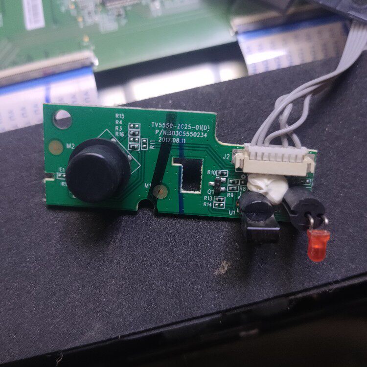 小米l50m5-ad风行d49y按键 遥控接收板tv5550-zc25-01(a b c d f)