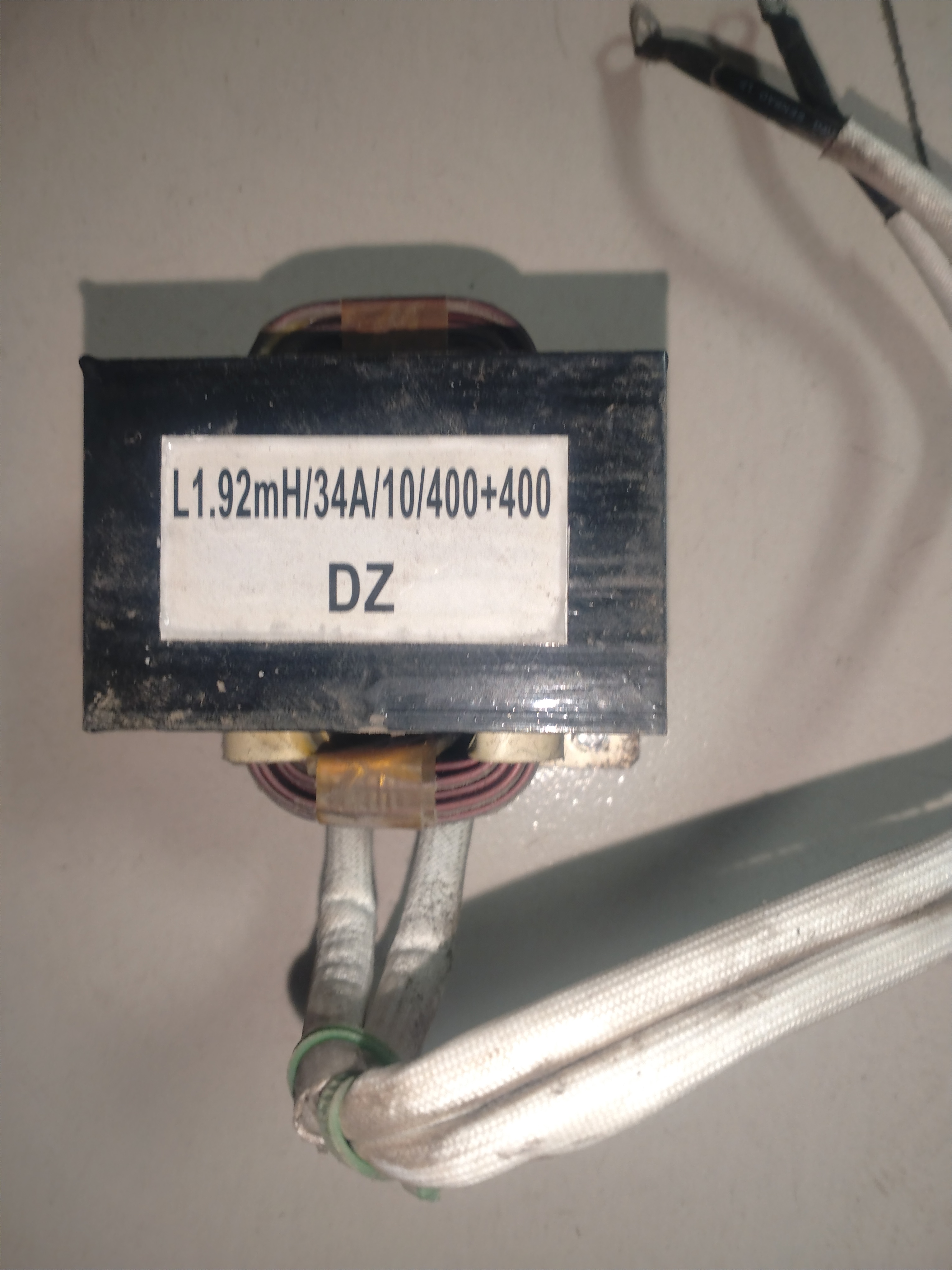 格力多联机拆机电抗器L1.92mH/34A/10/400+400