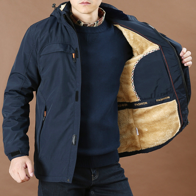 加厚冬季多口袋户外防风冲锋衣