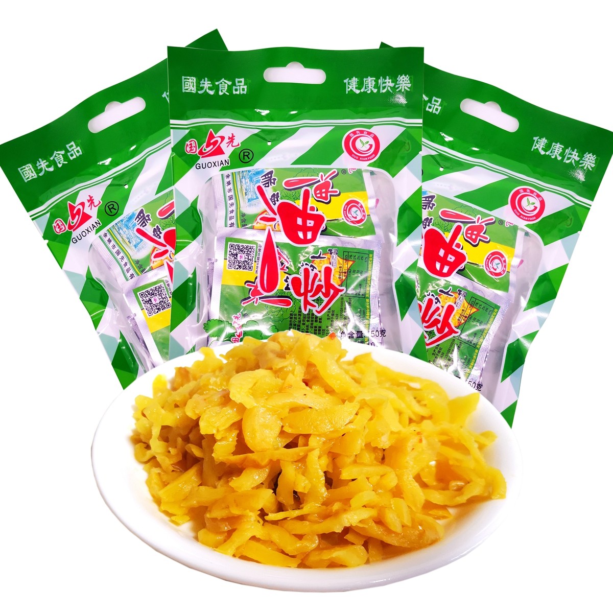 国先油炒脆萝卜干150g内10小袋咸菜榨菜丝下饭菜甜辣夜宵快餐配菜