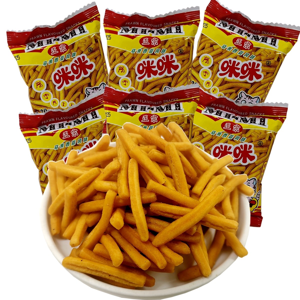 正宗马来西亚风味咪咪虾条蟹味粒8090后怀旧零食网红休闲膨化食品