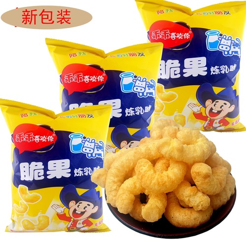 乖乖喜欢你炼乳脆果怀旧膨化零食