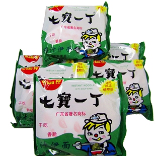 七宝一丁鸡汁伊面60克干吃脆面怀旧零食品方便面泡面8090儿时回忆