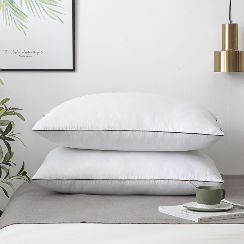 枕芯一对成人单人枕头单个装长方形舒适弹性护颈枕芯两个床上用品