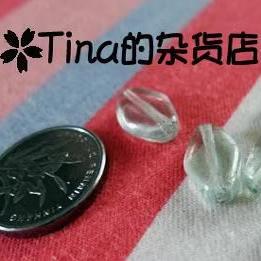 日本KIWA贵和 捷克水晶菱形扁管珠冰绿13x8mm