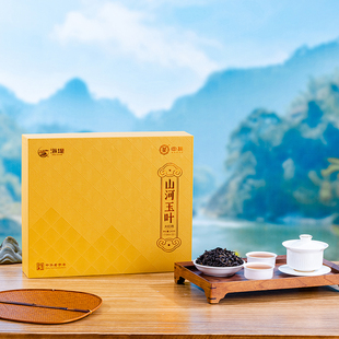 中茶海堤茶叶旗舰店CTA6691山河玉叶中轻火大红袍240克 32泡