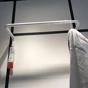 穆利格挂衣杆壁式晾衣架宽度可调节卧室简易收纳衣架宜家国内代购