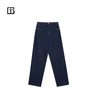 BARRY冬日磨毛复古丹宁蓝直筒牛仔裤 GOLDEN 503167 超值特价