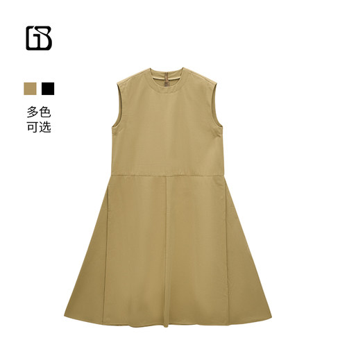 【超值特价】GOLDEN BARRY高级无袖背心高智感连衣裙女307120