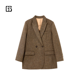 BARRY复古休闲廓形气质羊毛西装 GOLDEN 100128 惊喜五折