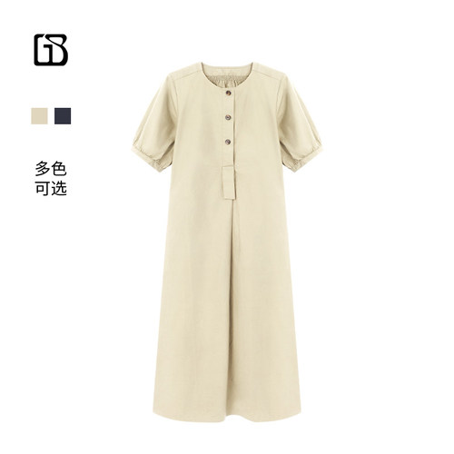 【超值特价】GOLDEN BARRY简约100棉质连衣裙301317