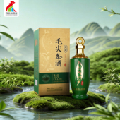 鸡公山毛尖茶酒天尖52度500ml毛尖茶五粮发酵茶香型白酒6瓶整箱