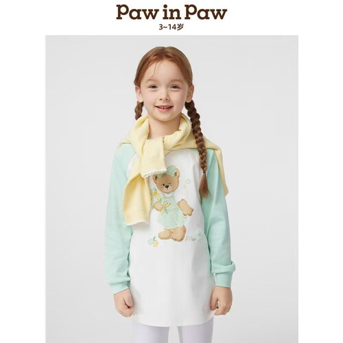 paw in paw 卡通小熊长袖针织衫(KNIT)(LA)PCLAF2222E