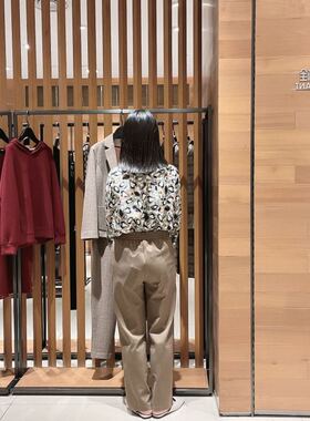 FEIZI菲姿女士时尚气质休闲裤F2F242