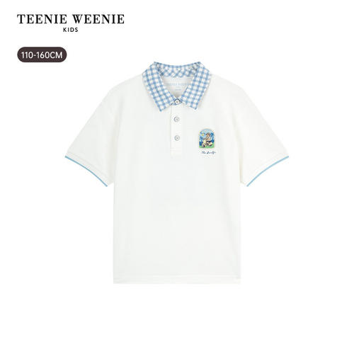 TeenieWeenie Kids小熊童装26年夏季款男童凉感吸湿速干polo衫TKHA262502A