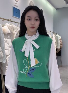 诗凡黎女士时尚简约针织衫3EC130091