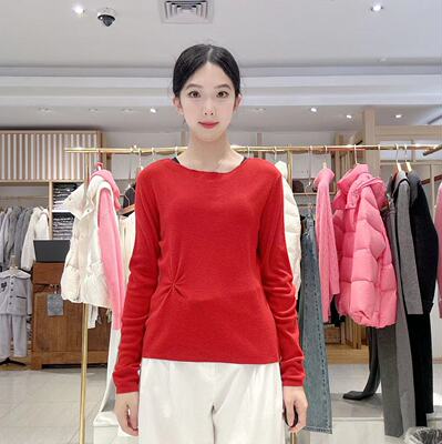 秋水伊人女士简约时尚针织衫15112BF101006