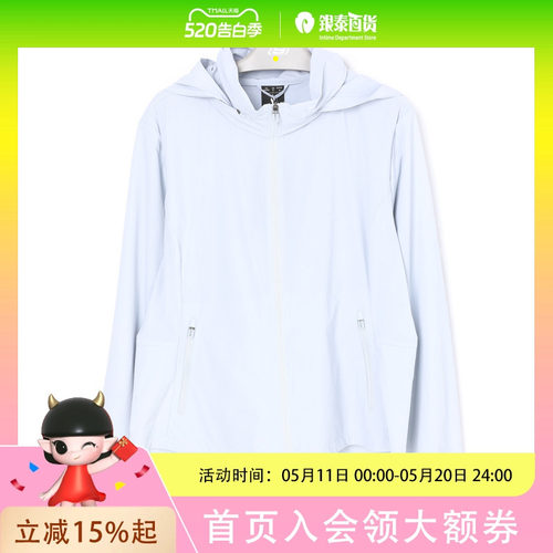 斯凯奇男女同款休闲梭织连帽外套P226W093-01DS