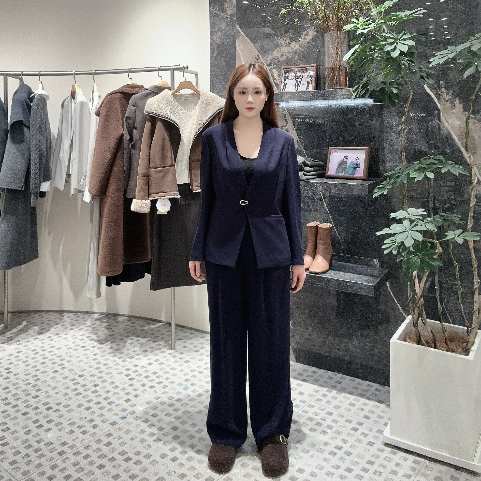 OVV女士简约休闲套装西服裤子GTXFJ16001A