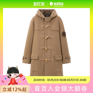 Teenie 毛呢外套TNJW254TB1A Weenie2025冬牛角扣中长款